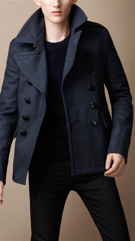 burberry peacoat for men.